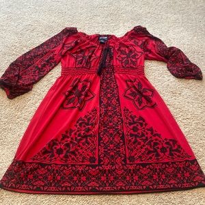 Max edition red & black dress